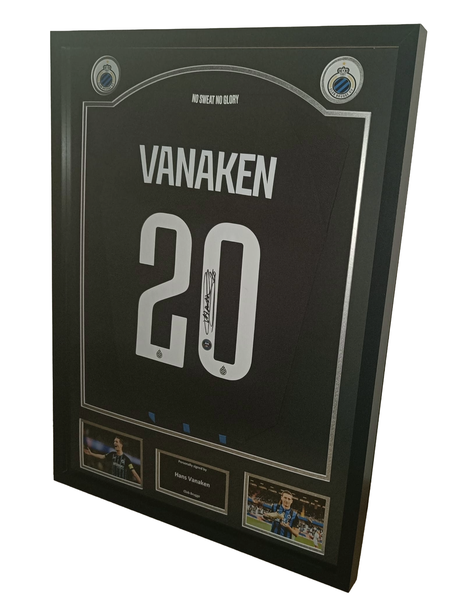 Signed shirt Hans Vanaken - Club Brugge- Framed
