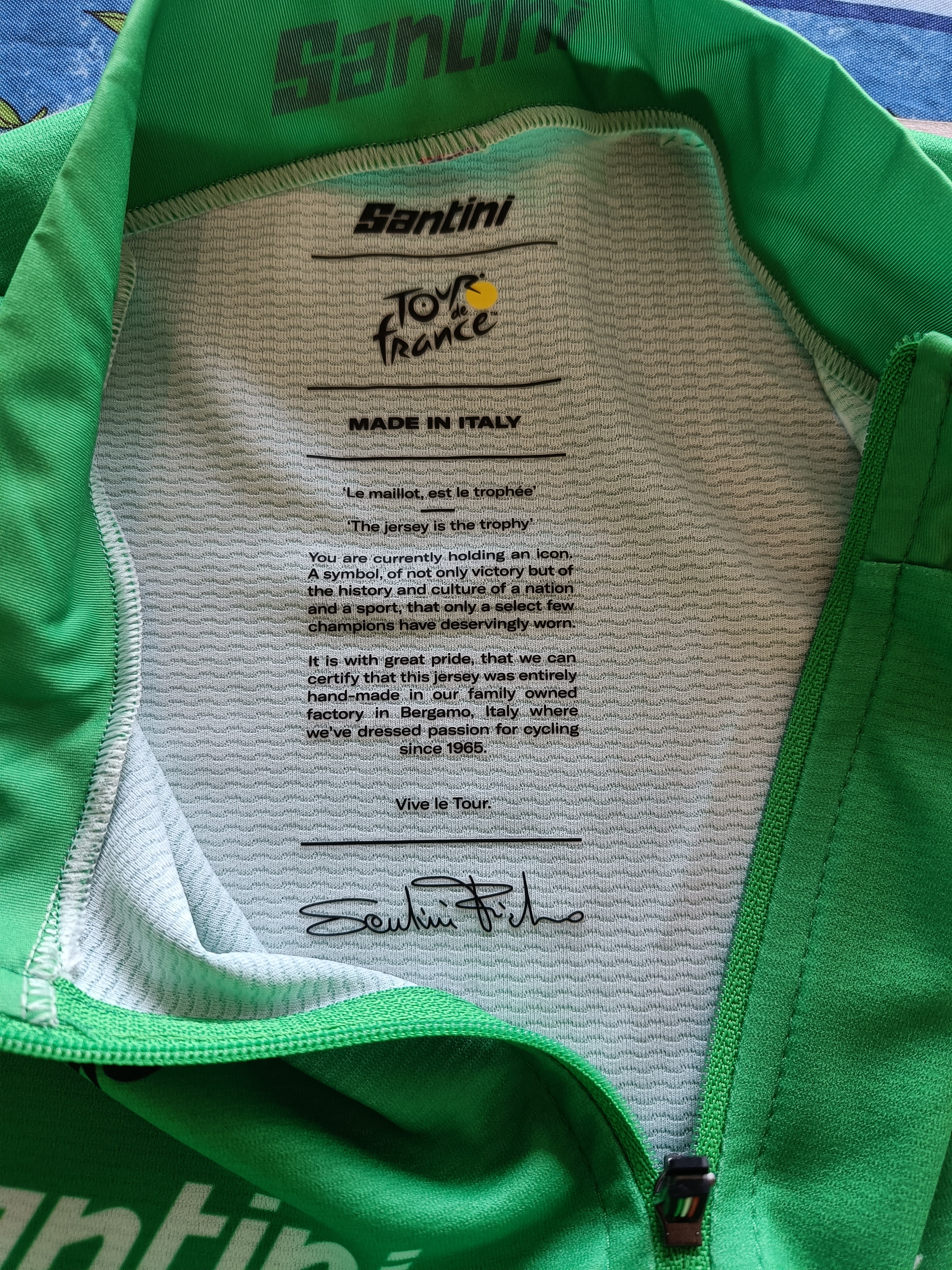 Signed green jersey Tour de France - Mark Cavendish - Framed 7