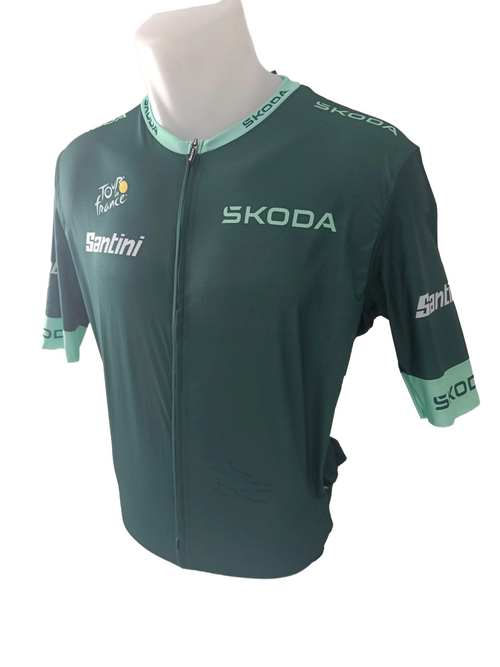 Signed green jersey Tour de France - Jasper Philipsen