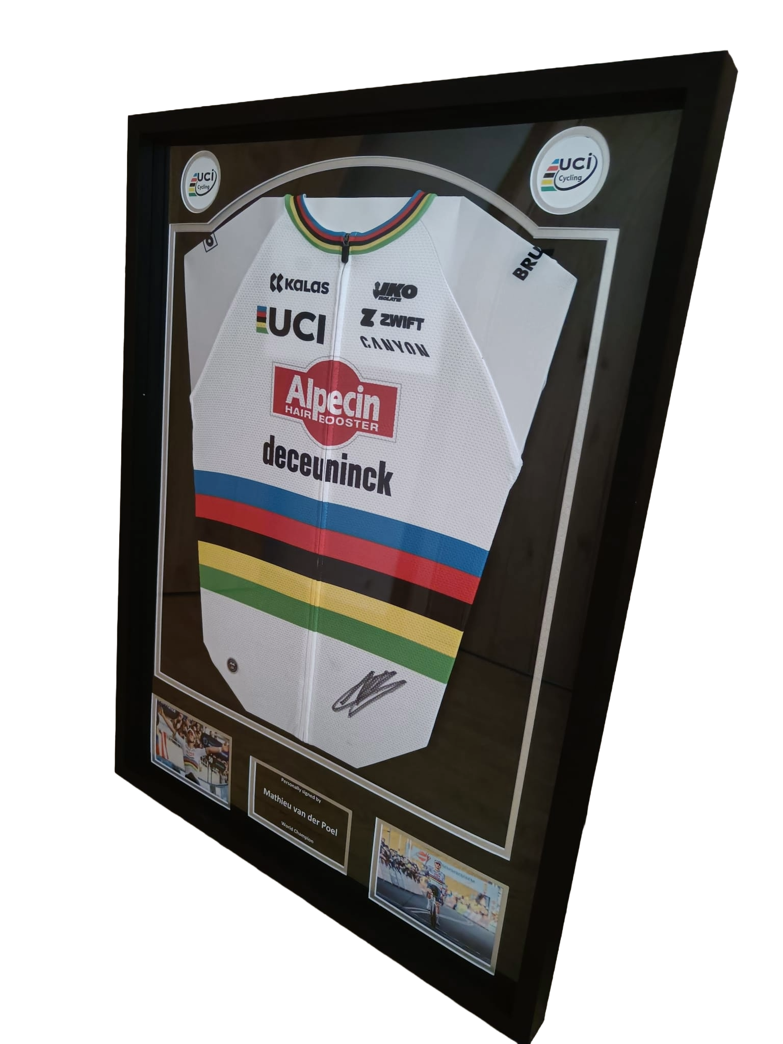 Signed world champion jersey - Mathieu van der Poel