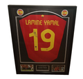 Signed shirt Lamine Yamal - Spain - Framed