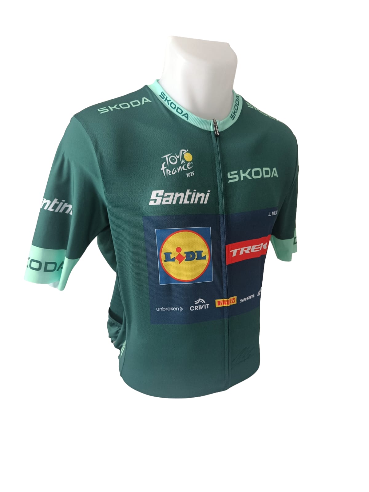 Signed green jersey Tour de France - Jonathan Milan