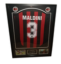 Signed shirt Paolo Maldini - AC Milan - Framed