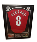 Signed shirt Steven Gerrard - Liverpool - Framed